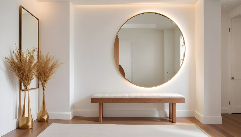 Decoration ideas with mirrors to gain light and spaciousness