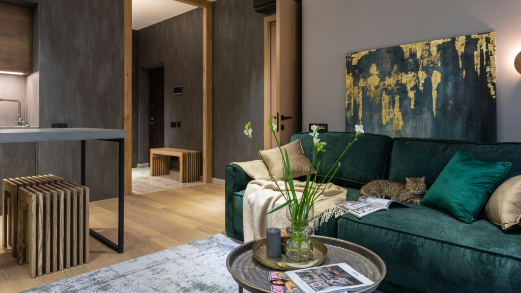 Muebles de colores intensos estilo arte deco