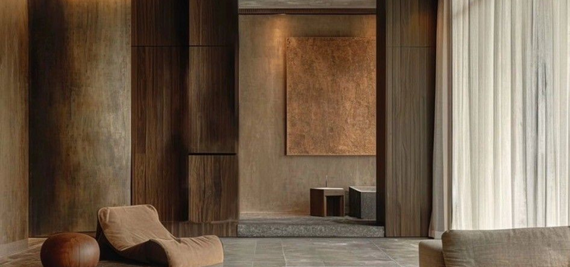 Brutalismo de interiores, elegancia sin minimalismo